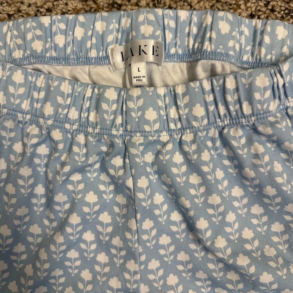 LAKE Pajamas - Long Short Set, Aura, L - Picture 3 of 4